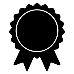Award badge icon, a symbol of achievement, recognition, and a sign of quality