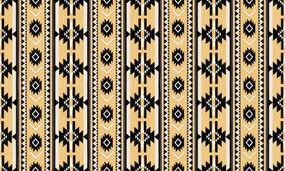 Navajo tribal vector seamless pattern. Native American ornament. Ethnic South Western decor style. Boho geometric ornament. Vector seamless pattern. Mexican blanket, rug. Woven carpet illustration