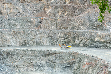 bulldozer at work site