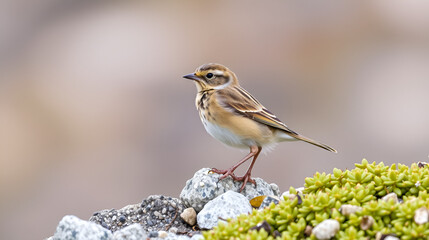 Zuid-Georgische Pieper, South Georgia Pipit, Anthus antarcticus