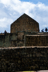Ruins of the ancient Cañari and Inca cultures in Ecuador, within the Inca Trail of the ancient...