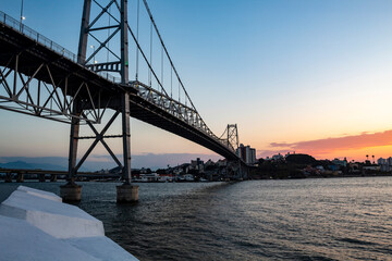 sunset over the bridge  Florianopolis Santa Catarina Brazil Florianópolis