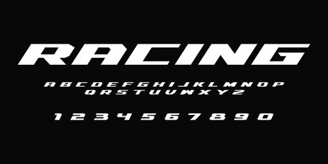 Racing Speed Alphabet Font Vector Bold Sport Typography Letters Download it in high resolution format and print in any size