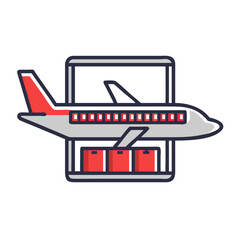 Airplane Cargo Icon