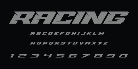 Racing Speed Alphabet Font Vector Bold Sport Typography Letters Download it in high resolution format and print in any size