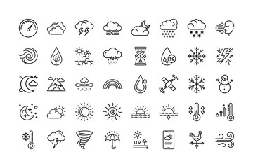 Weather Icon Bundle for Forecast Elements