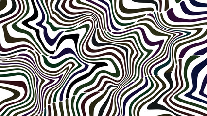 Abstract curved wave vector in bold retro colors of red, yellow, and multicolor hues, 60s and 70s inspired background in both horizontal and vertical layout for modern visuals