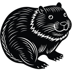 beaver vector icon