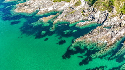 Where the Yealm River meets the English Channel, Devon, United Kingdom