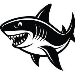 shark vector icon