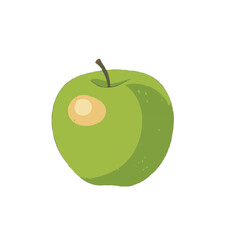 green apple isolated on white