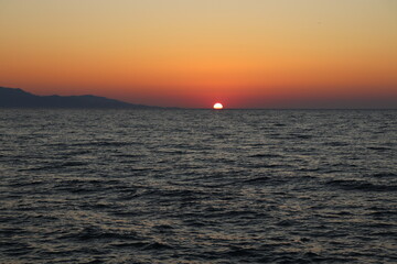 Obraz premium sunset over the sea