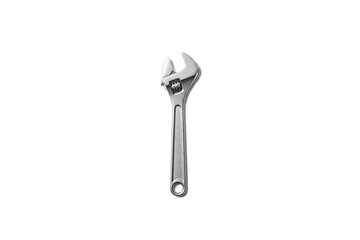 Adjustable Wrench Isolated on White Background
