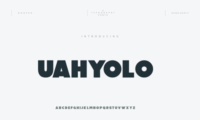 Abstract minimal modern alphabet fonts. Typography technology vector illustration