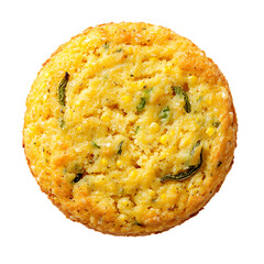 Fototapeta premium Golden Corn Muffin with Green Chilies