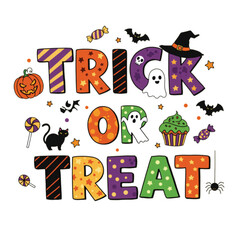 Fototapeta premium A fun and festive Halloween design featuring the phrase 
