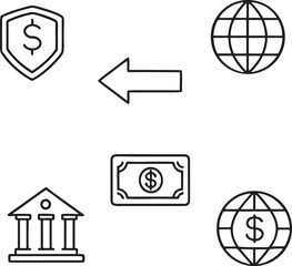 Dynamic abstract geometric shapes with a bold black silhouette suitable for modern design projects