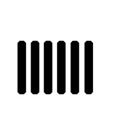 Crosswalk vector icon 