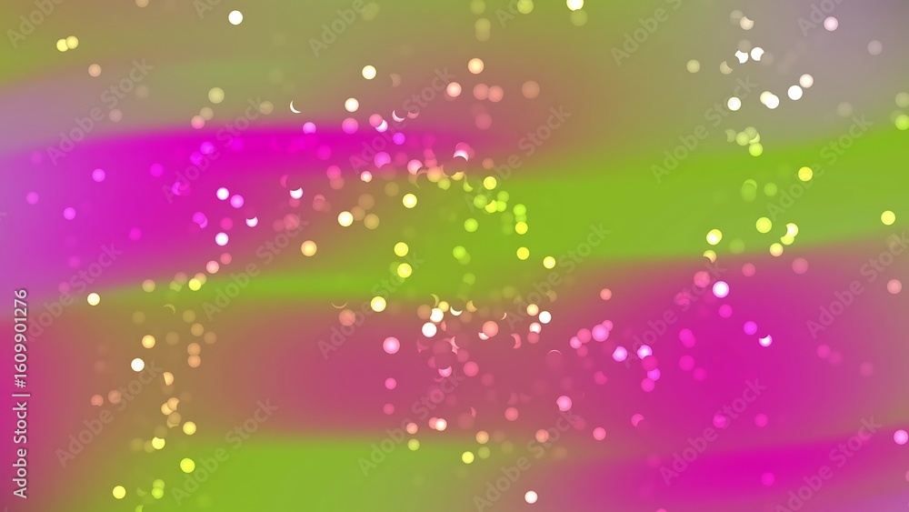 Poster desertcore abstracts particles abstract blurred background with pink and green hues and scattered bo