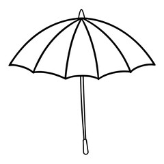 Outdoor Umbrella Coloring Pages – Patio, Garden, Shade, Outline, Kids, Printable, Summer

