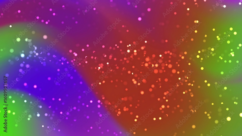 Poster desertcore abstracts particles abstract multicolored background with bokeh effect and blurred lights