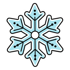 Obraz premium Snowflakes Coloring Pages – Winter, Holiday, Ice, Outline, Kids, Printable, Festive