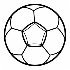 Fototapeta premium Soccer Ball Coloring Pages – Sports, Game, Outline, Kids, Fun, Printable, Athletic