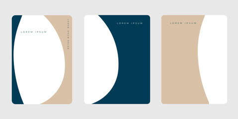 Elegant Poster Design with Smooth Lines and Classic Colors