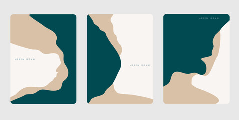 Elegant Poster Design with Smooth Lines and Classic Colors