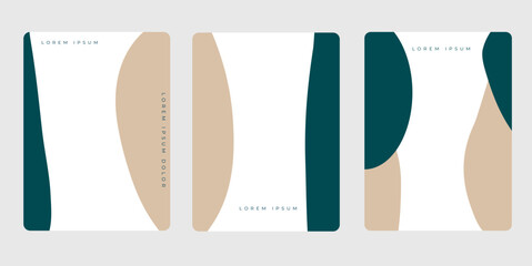 Elegant Poster Design with Smooth Lines and Classic Colors