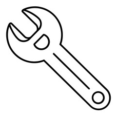 Wrench Coloring Pages, Tool, Outline, Line Art, Printable, DIY, Hardware, Mechanic