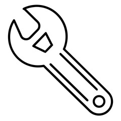 Wrench Coloring Pages, Tool, Outline, Line Art, Printable, DIY, Hardware, Mechanic