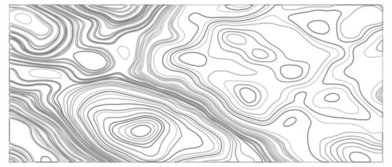 Modern design with white background with topographic wavy pattern design. Abstract contours form digital landscape, mimicking terrain of technological advancements and innovation.