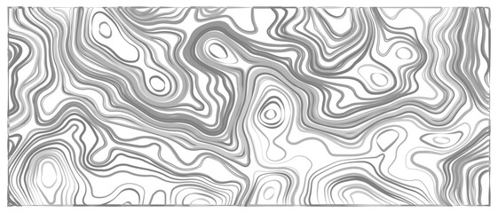 Modern design with White background with topographic wavy pattern design. Abstract contours form digital landscape, mimicking terrain of technological advancements and innovation.