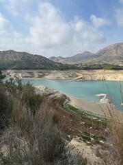 lake and mountains