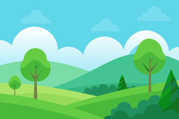 Obraz premium landscape with mountains and blue sky