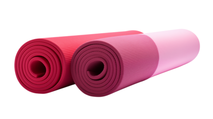 Rolled yoga mats for fitness enthusiasts looking to stretch and strengthen their bodies in style today