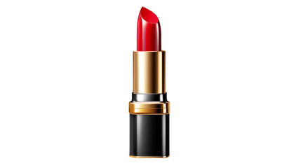 Glamorous red lipstick for beauty editorials and cosmetic product promotions, adding vibrant color and allure