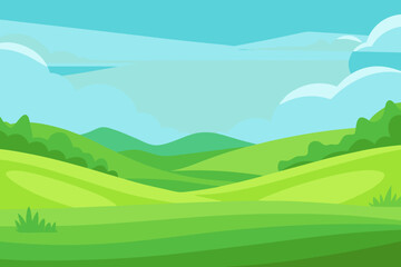 Serene Open Field Landscape Bathed Gentle Sunlight Peaceful Natural View