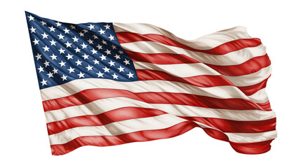 Obraz premium Waving American flag graphic representing patriotism, freedom, and national pride for design projects