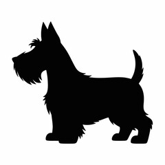 Scottish Terrier Silhouette Illustration
