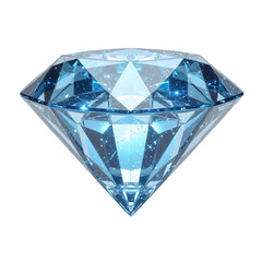 Sparkling sapphire diamond, facets catching light, exquisite jewelry design
