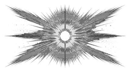 Black and white flower illustration with a delicate feather-like pattern and macro line art design