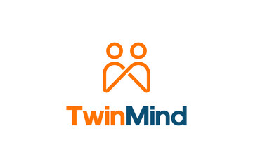 TwinMind Logo Design: Partnership, Unity and Connection