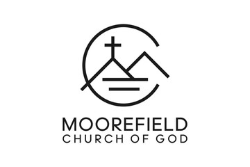 Moorefield Church of God Logo Illustration on White