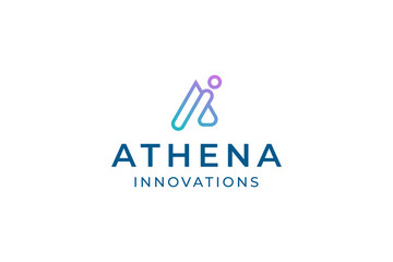 Modern Athena Innovations Logo on White Background