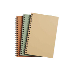 Set of 3 Neutral Binders Isolated on White Background