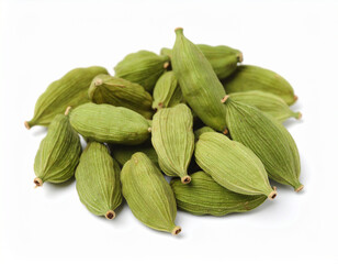Close-up of Fresh Green Cardamom Pods