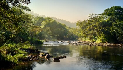 serene river habitat facing degradation and pollution challenges