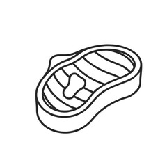 Steak icon illustration, food graphic